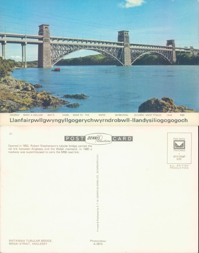 Britannia tubular bridge menai - britannia,