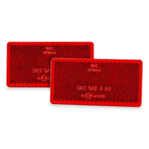 Red rear reflectors 96x42mm - rear,