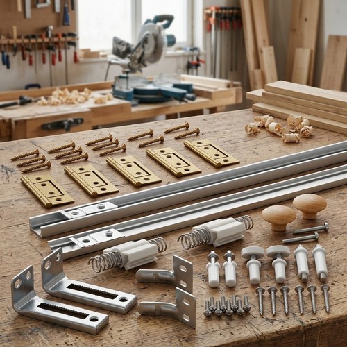 Bifold door track - track, with