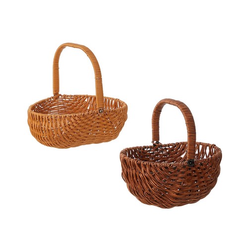 Imitation rattan picnic basket - imitation,