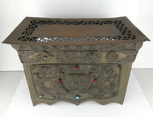 Antique tibetan metal - tibetan,
