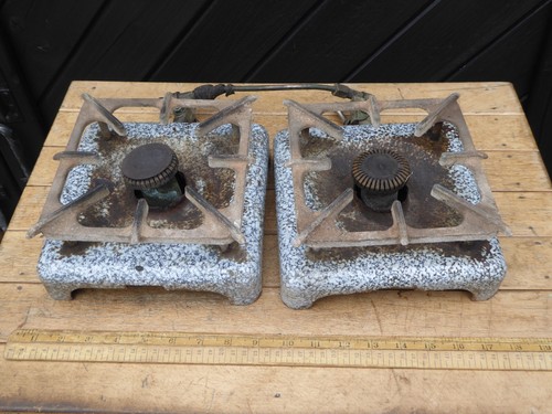 Vintage enamel gas stove - vintage,