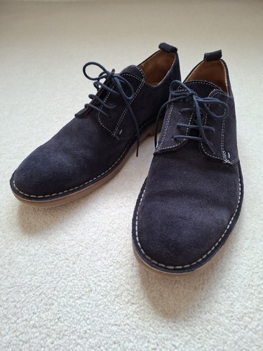 Loake mojave blue suede shoe - blue,