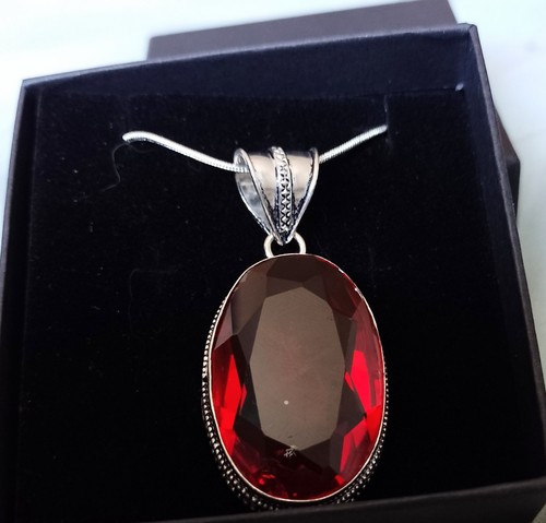 Large statement garnet stone - garnet,