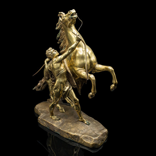Large antique marly horse - antique,