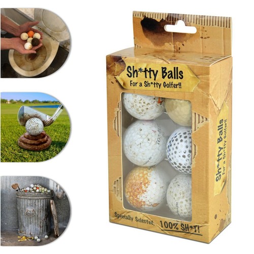 Tty golf balls for sh - sh*tty,