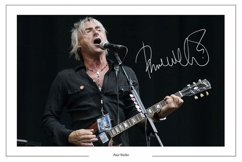 Paul weller signed - photo, print