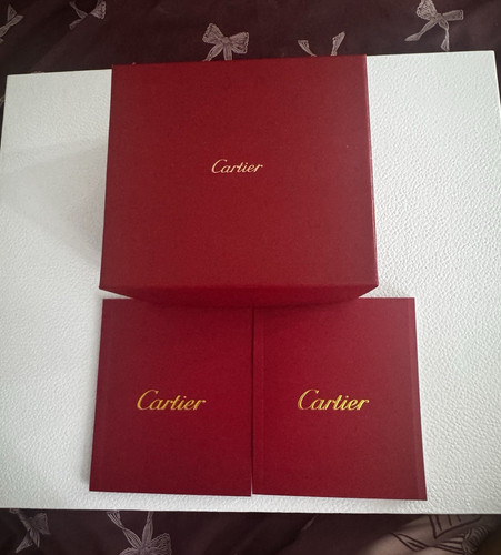 Cartier red leather jewellery - leather,
