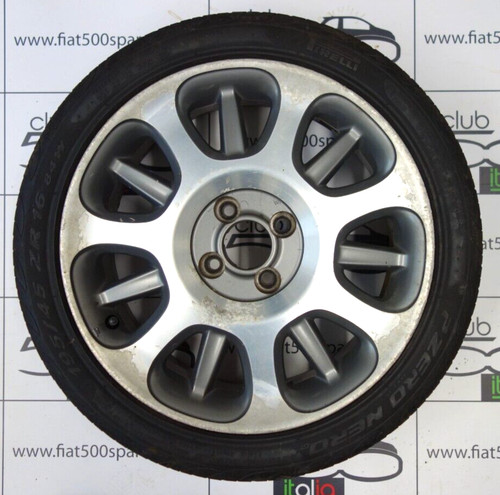 Fiat 500 diamond cut alloy - cut,