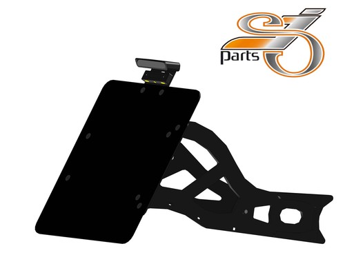 License plate holder side
