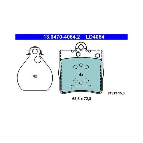 Ate 0470 4064 - 13.0470-4064.2, pad