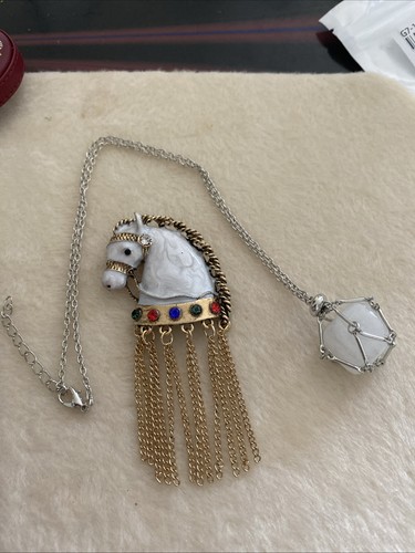 White crystal stone silver - white,