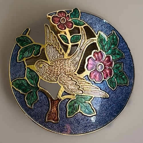 Vintage floral cloisonne - vintage,