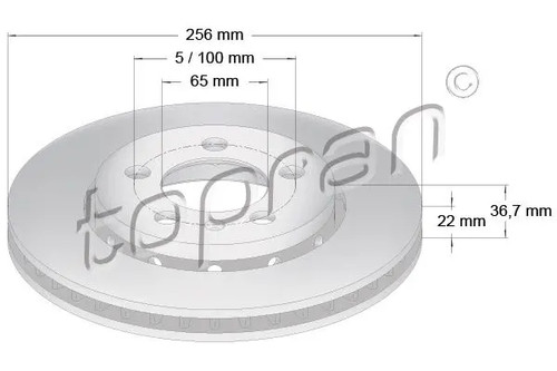 Brake disc rear axle - brake,
