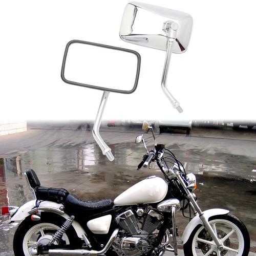 Chrome rectangle moto - 2x,