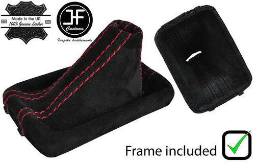 Red stitching suede automatic - stitching,