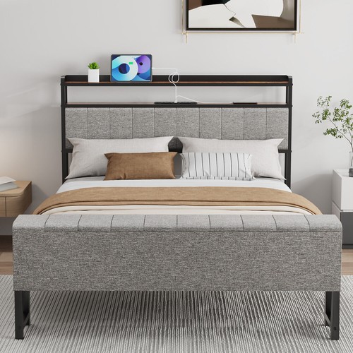 Luxury grey fabric - fabric, frame