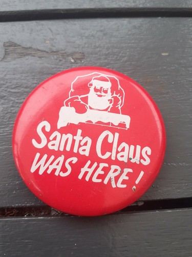 Santa vintage badge - vintage,