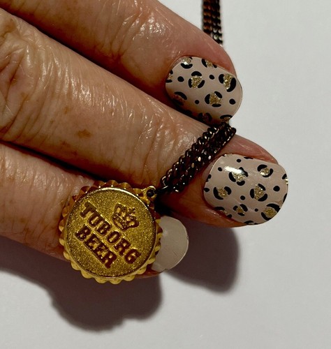 Tuborg beer necklace - tuborg, necklace,