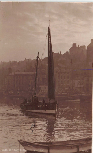 Postcard whitby off to - -,
