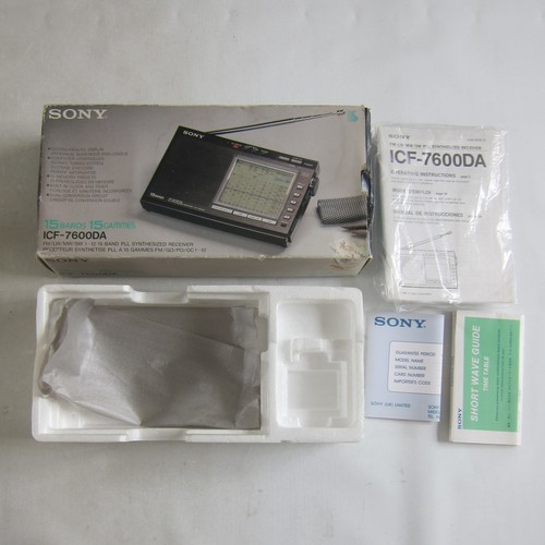 Sony icf 7600da - sony, icf-7600da