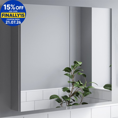 Bathroom double door mirror - door,