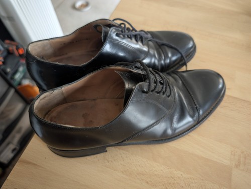 Barker mens leather black size - barker,