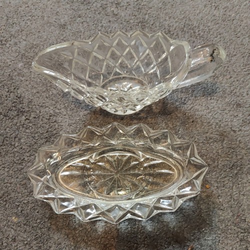 Vintage clear glass piece - vintage,