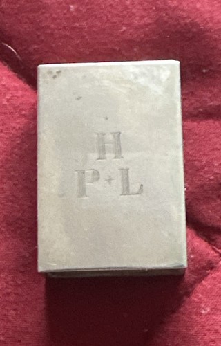 Sterling silver matchbox - sterling,
