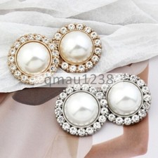 6pcs metal pearl shank buttons - 6pcs,