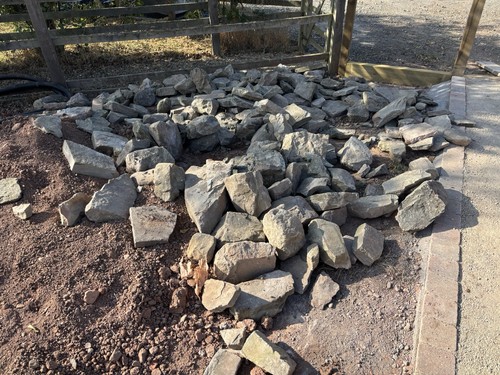 Building stone garden - stone,