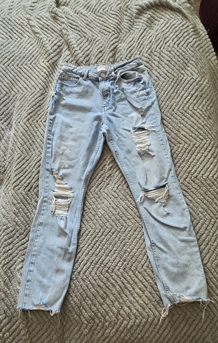 Denim ripped jeans pale blue - denim,