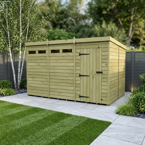 Security pent shed - 8,