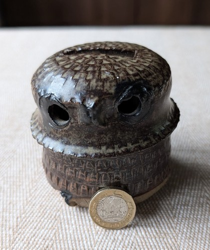 Vintage studio pottery brown - vintage,