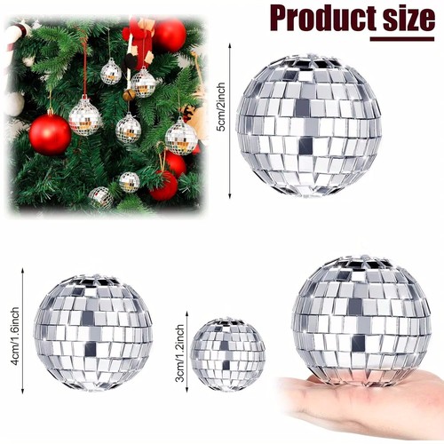 Mirror disco ball silver - disco,