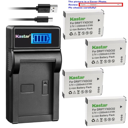 Kastar battery lcd usb charger - battery,