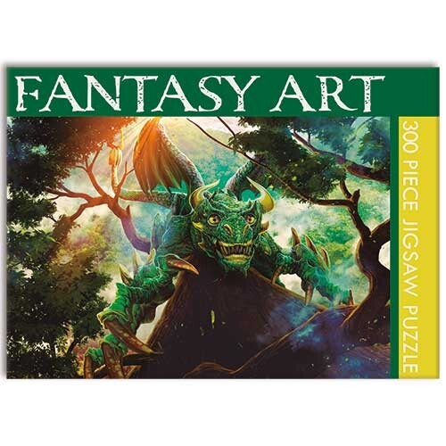 Green dragon fantasy art 300 - fantasy,