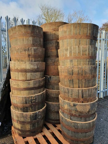 Whisky barrel garden planter - barrel,