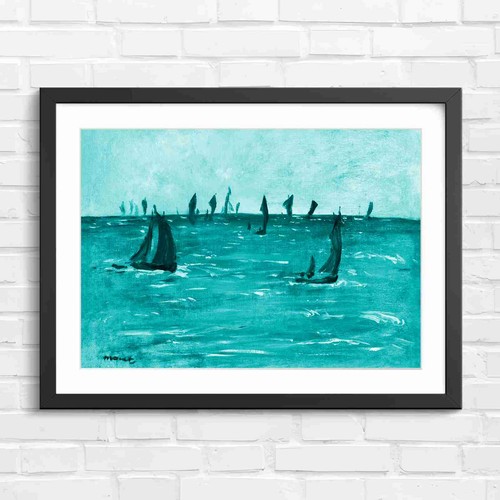 Impressionist sailboat regatta - impressionist,