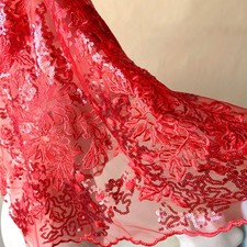 Shimmer sequined flower lace - shimmer,