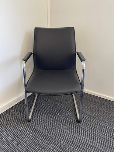 Medium back bonded leather - bonded,