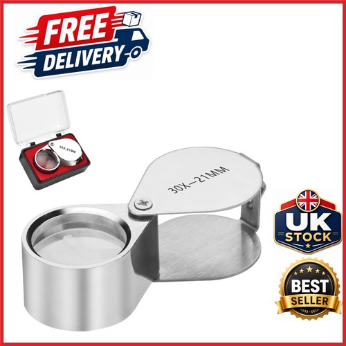 Silver 30x jeweler loupe - silver,