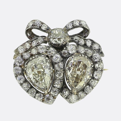 Victorian diamond double heart - victorian,