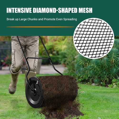 Compost peat moss spreader - compost,