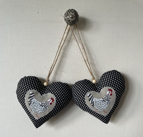 Pair heart door - heart, hangers
