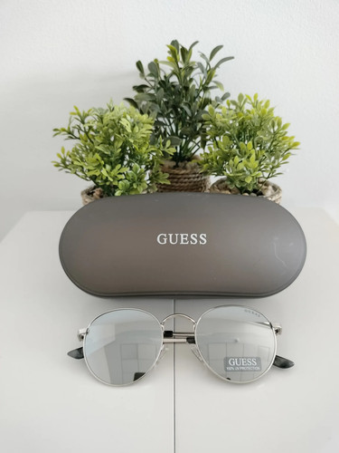 Silver round sunglasses - silver,