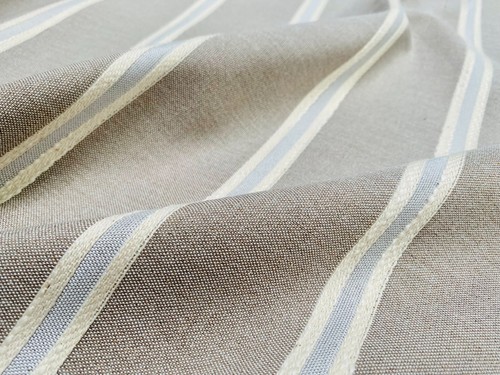Linen look jacquard - linen, striped
