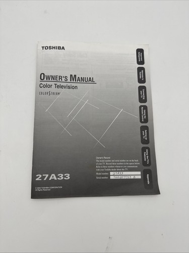 2005 toshiba owner manual - toshiba,
