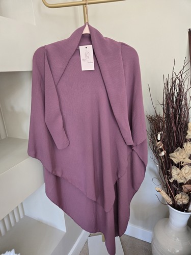 New khimar crepe grape prayer - crepe,