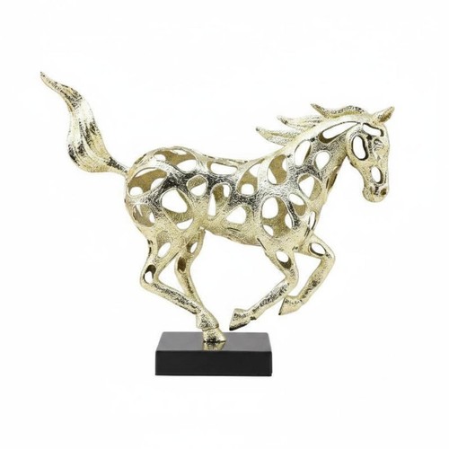 Metal horse sculpture fine - metal,